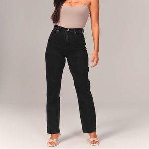 abercrombie 90s straight high rise angle